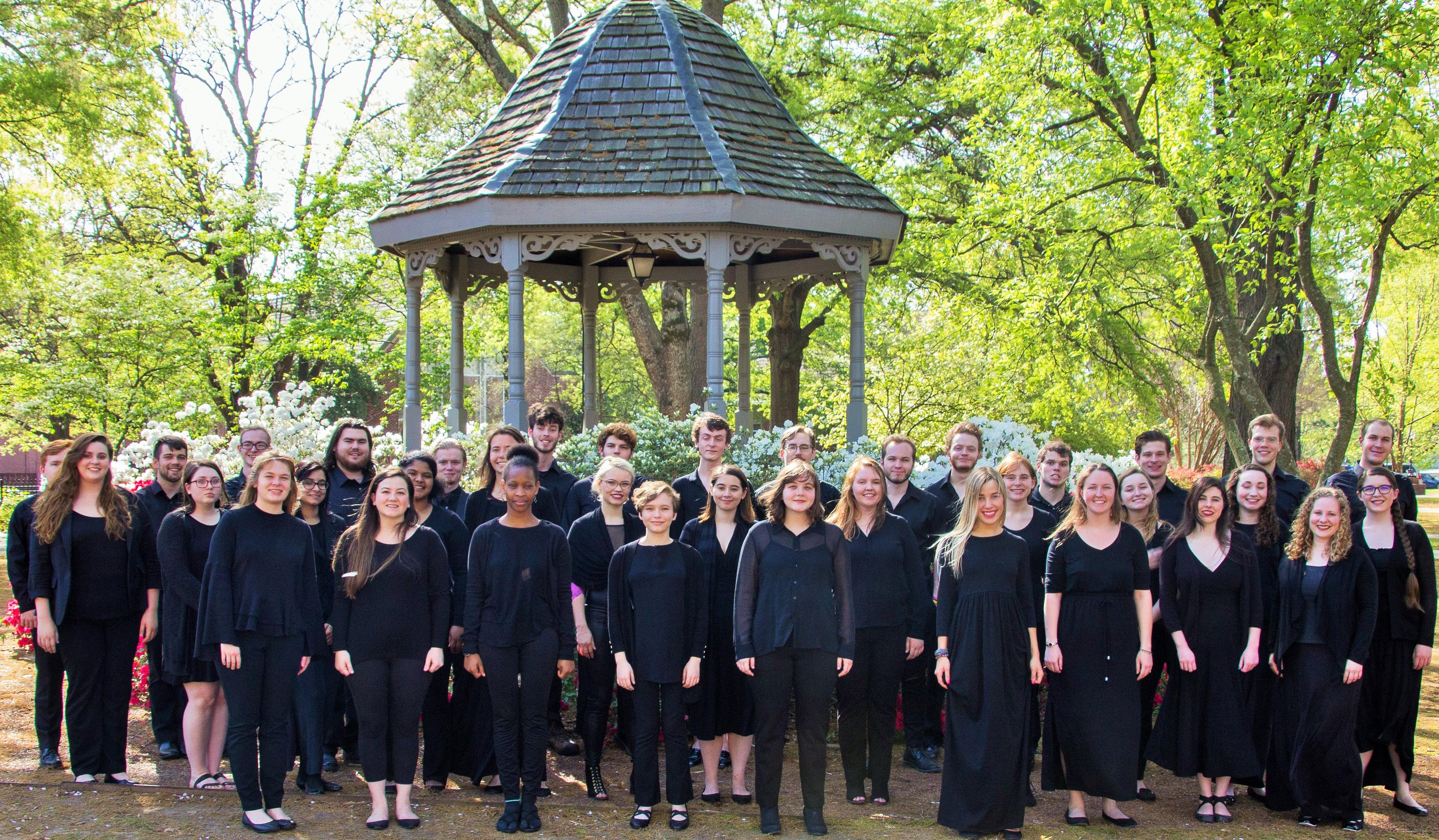 Outdoors Choir Students  2018